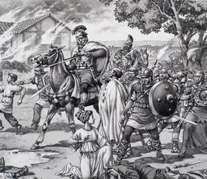 Barbarernas angrepp på britterna i Romano