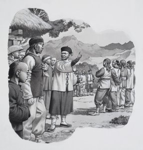 Chinese Boxers (gouache på papper)