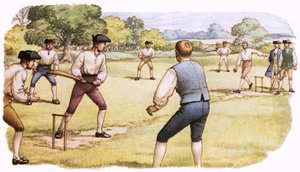 Cricket, wie es im 18. Jahrhundert gespielt wurde