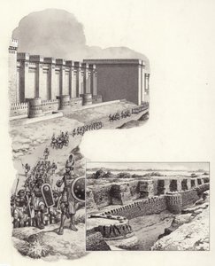 Fästningen Buhen (gouache på papper)