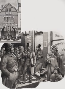 Frälsningsarmén (gouache på papper)