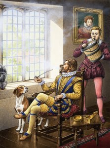 Vem kastade vatten över Sir Walter Raleigh