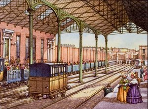 Euston Station år 1837