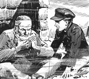 Illustration till Great Expectations av Charles Dickens (penna och tusch)