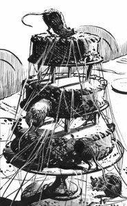 Illustration till Great Expectations av Charles Dickens (penna och tusch)