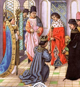 Rikard II avsäger sig kronan till Henrik Bollingbroke, senare Henrik IV
