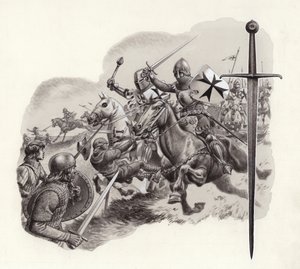 The Teutonic Knights (gouache på papper)
