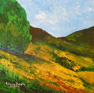 Morne La Selle, 2015 (akryl på duk) av Patricia Brintle