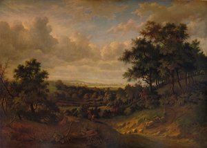 En utsikt över Themsen: Greenwich i fjärran, 1820 av Patrick Nasmyth