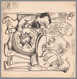 Amsterdams rådmän Amsterdamsche Raa(d)s musik (titel på objekt) av Patricq Kroon (signed by artist)