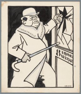 Arbetsgivare och den åtta timmar långa arbetsdagen av Patricq Kroon (signed by artist)