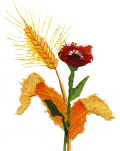 Nature, 2021 (Akryl på papper) av Patrizia La Porta