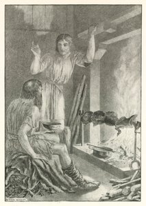 Illustration till Homeros Odysséen (litografi)