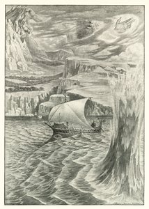 Illustration till Homeros Odysséen (litografi)