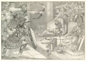 Illustration till Homeros Odysséen (litografi)