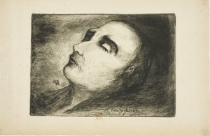 Vincent van Gogh på sin dödsbädd av Paul (1828-1909) Gachet