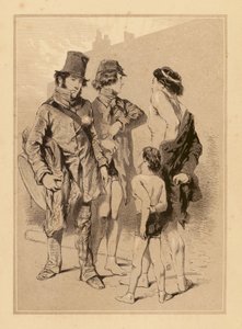 Gavarni i London: Akrobater (litografi)