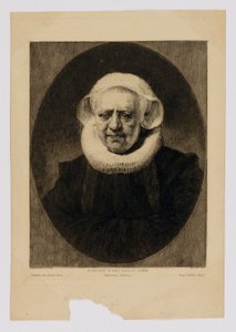 Porträtt av en gammal dam av Paul Adolphe Rajon