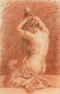 Kvinnlig figur Förklädnad Hår av Paul Albert Baudouin