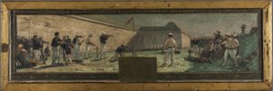 Skiss till stadshuset i Arcueil-Cachan: Le Tir, år 1888 (olja på duk)