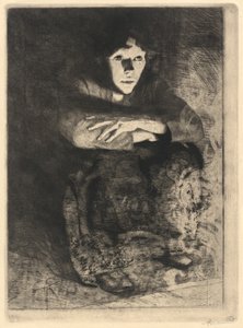 I glöden i askan, 1887. av Paul Albert Besnard