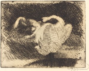 Leda Sleeping Leda somnar, 1913. av Paul Albert Besnard