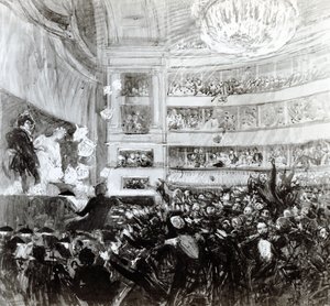 Slaget vid Hernani vid Comedie Francaise den 25 februari 1830, 1909