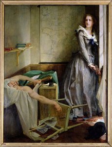 Porträtt av Charlotte Corday (1768-93)