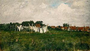 Mecklenburg, Landskap med den lilla staden Schwann på Warrow
