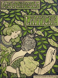 Titelsida från affischens mästare, volymer I-V; Les Maitres de l"Affiche, volymer I-V, 1896-1900