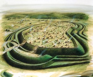 メイデン キャッスル、紀元前 5 世紀、1990 ～ 2010 年頃。 スウェーデンの av Paul Birkbeck