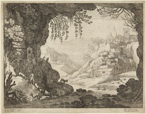 Getherde i en grotta