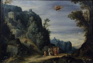 Mercury and Herse, ca 1605 (olja på kopparpanel)