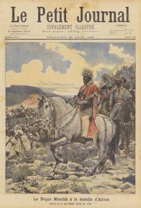 Negus Menelik vid slaget vid Adwa