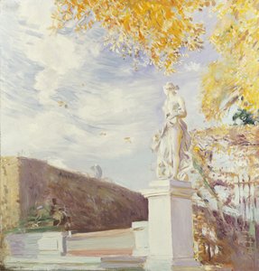 En staty av Venus i trädgården i Versailles, 1896
