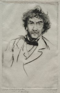 James MacNeill Whistler av Paul Cesar Helleu