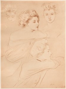 Parisian, 1898. av Paul Cesar Helleu
