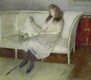 Symfoni i vitt - Porträtt av Yvonne Paulmier