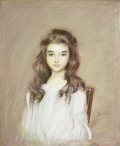 Dottern till markisin av Elbe, c.1901 av Paul Cesar Helleu