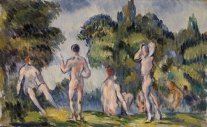 Badgäster av Paul Cézanne