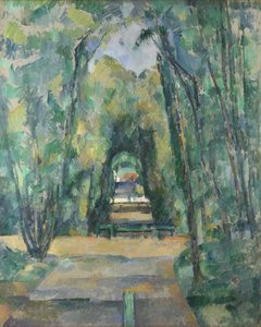 Cezanne, Paul (1839-1906) Avenue at Chantilly Olja på duk 1888 National Gallery, London 82x66 av Paul Cézanne