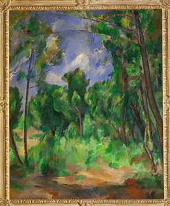 Clairiere - Gläntan (målning på duk) av Paul Cezanne