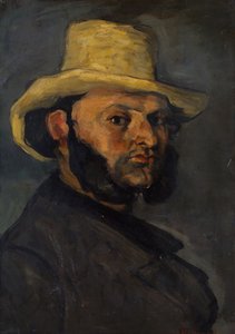 Gustave Boyer i en stråhatt av Paul Cézanne