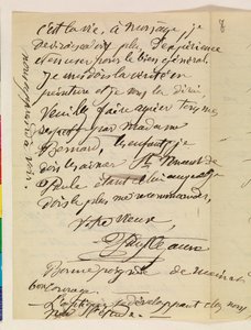 Handskrivet brev (penna och bläck på papper) av Paul Cézanne
