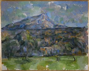 La Montagne Sainte Victoire vue des Lauves (olja på duk) av Paul Cezanne