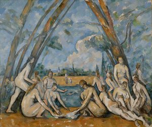 De stora badande kvinnorna av Paul Cézanne