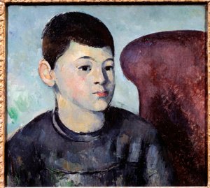 Porträtt av konstnärens son Målning av Paul Cezanne (1839-1906) 1880 Sön. 0,35x0,38 m Paris, Musee de l