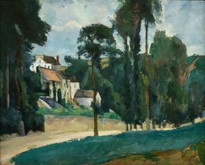 Väg i Pontoise (Clos des Mathurins) av Paul Cézanne