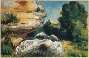 Klippor av Paul Cézanne