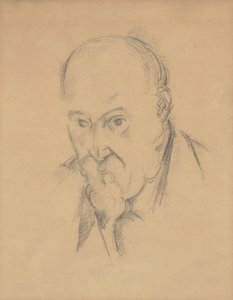 Självporträtt [recto] av Paul Cézanne